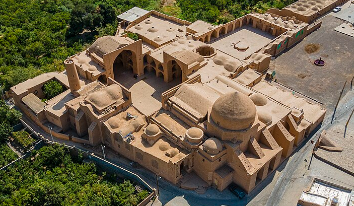 تصویری هوایی از مسجد جامع اردستان