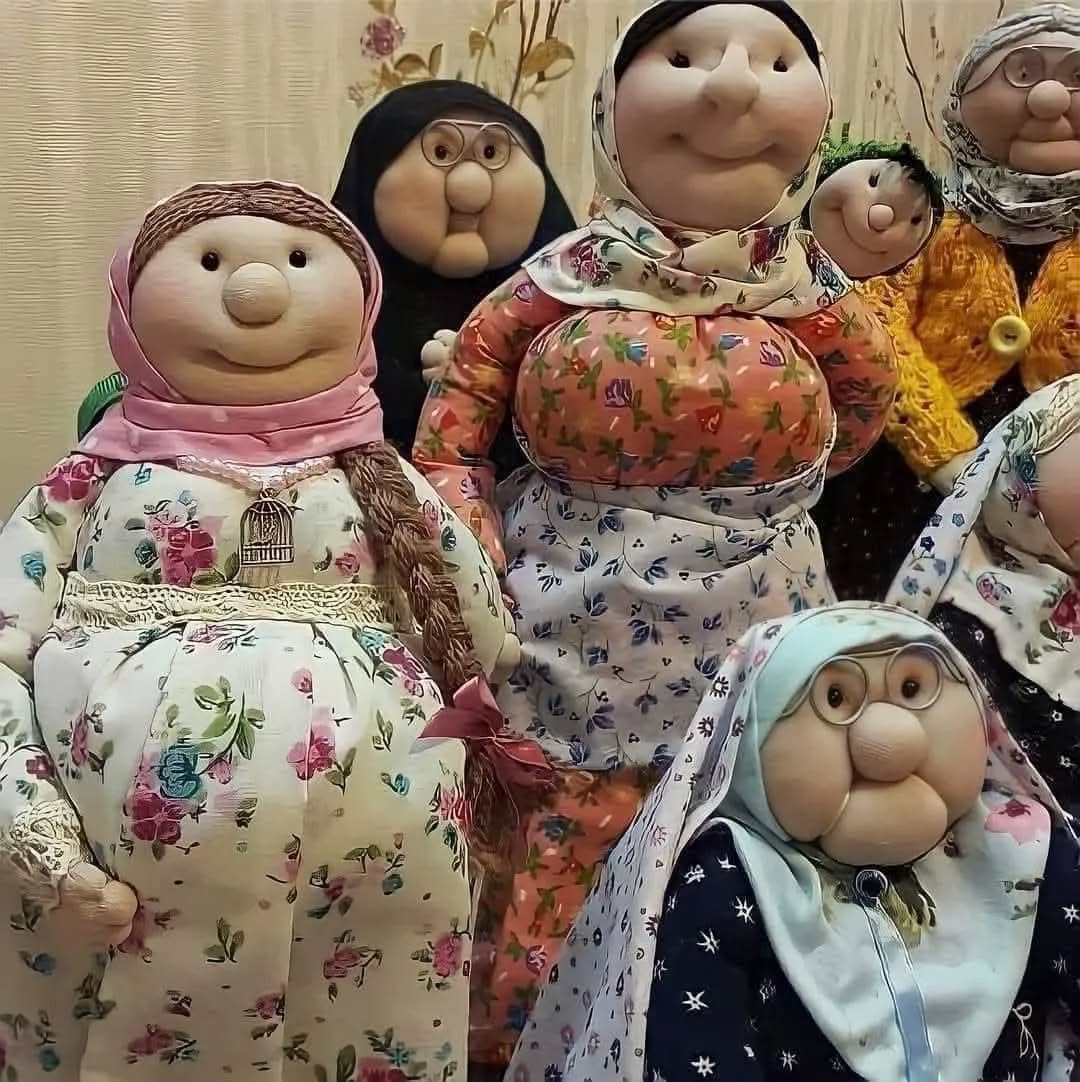 نمونهای از عروسکهای دستساز ننه سرما