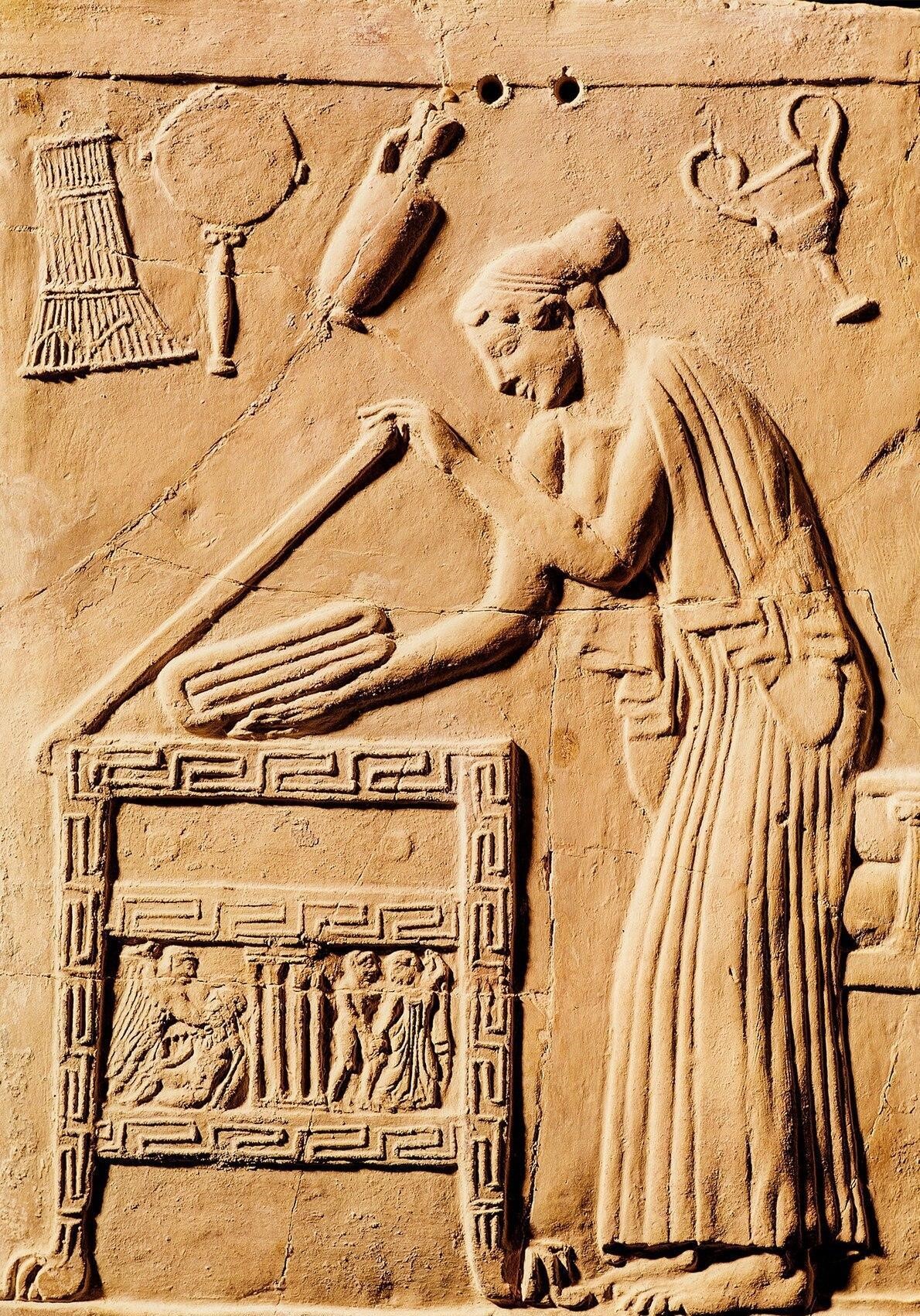 نقش برجسته یونانی -موزه باستان‌شناسی ملی، تارانتو، پولیا، ایتالیا