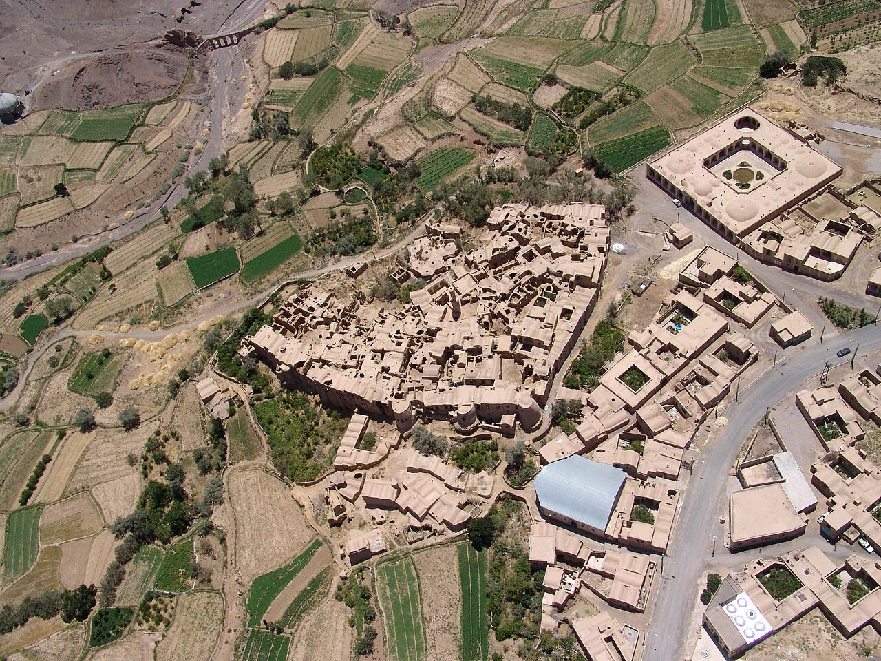 عکس هوایی روستای خرانق