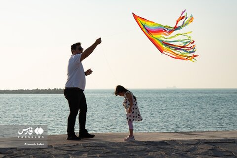 بادبادک بازی در بوشهر