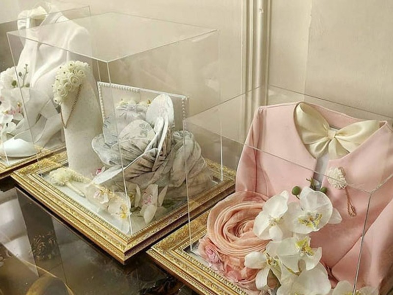 تزیین سینی با ساتن و گل