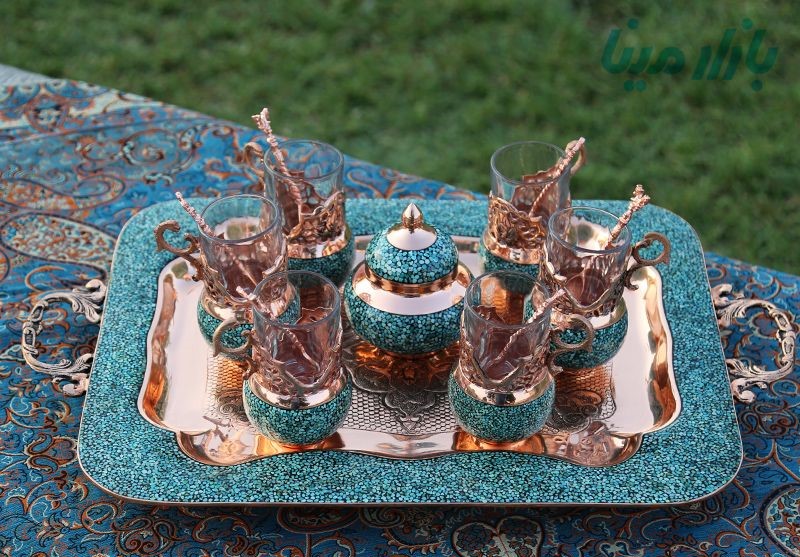 ظروف مسی و فیروزه