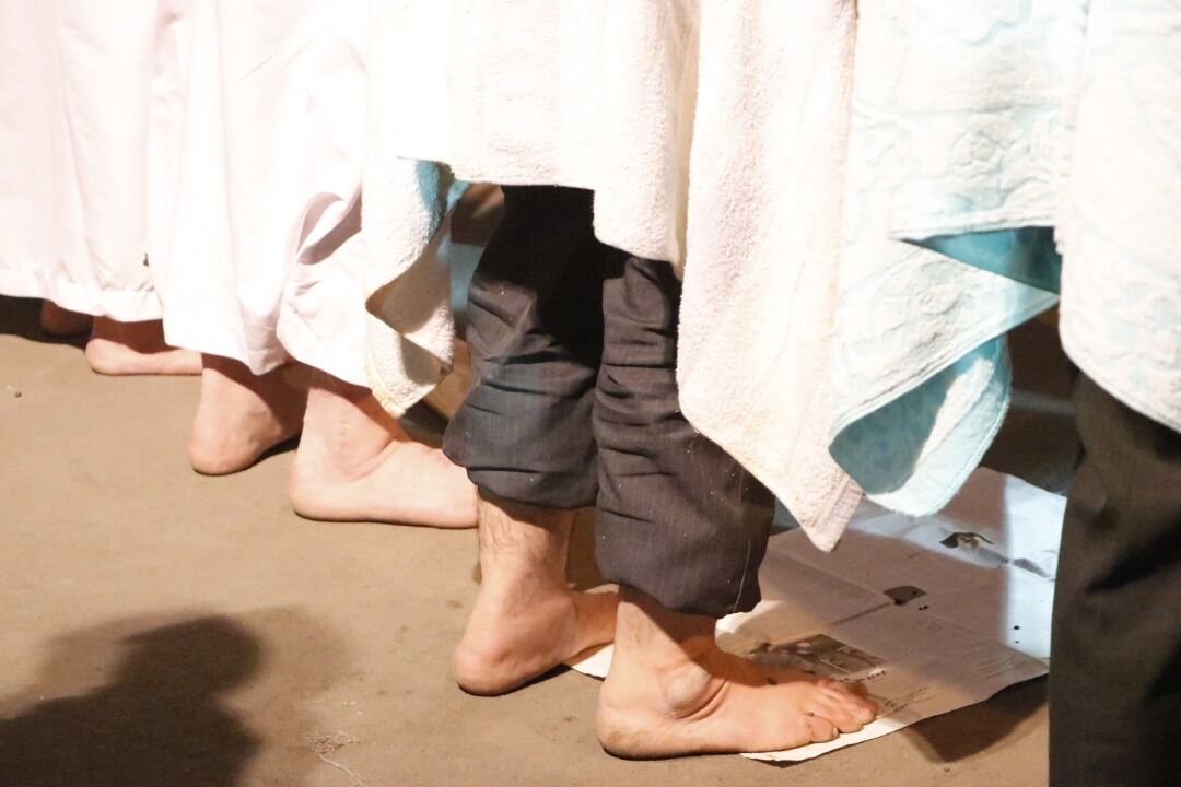 حسینیه حاجی غفار-شهر مراغه -مراسم حوله‌بندان