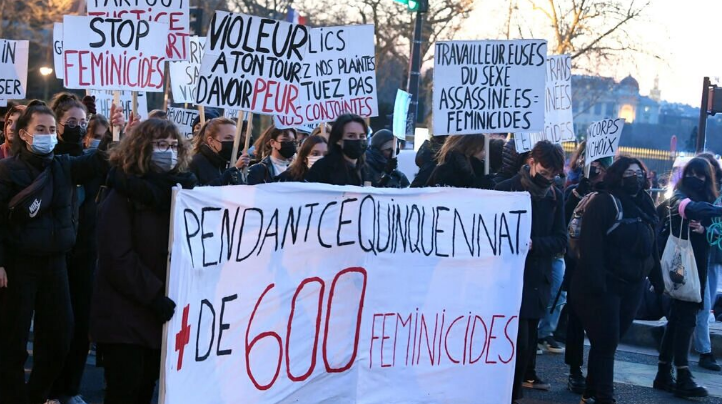 تظاهرات پاریس و اعتراض به قتل ۱۱۸ زن به دست همسر یا همسر سابق در فرانسه