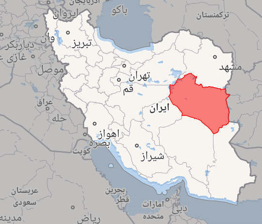 موقعیت جغرافیایی استان خراسان جنوبی در نقشه ایران