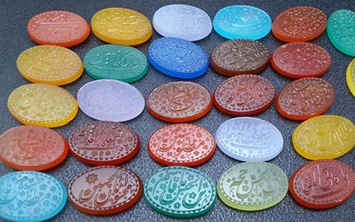 تنوع رنگ عقیق