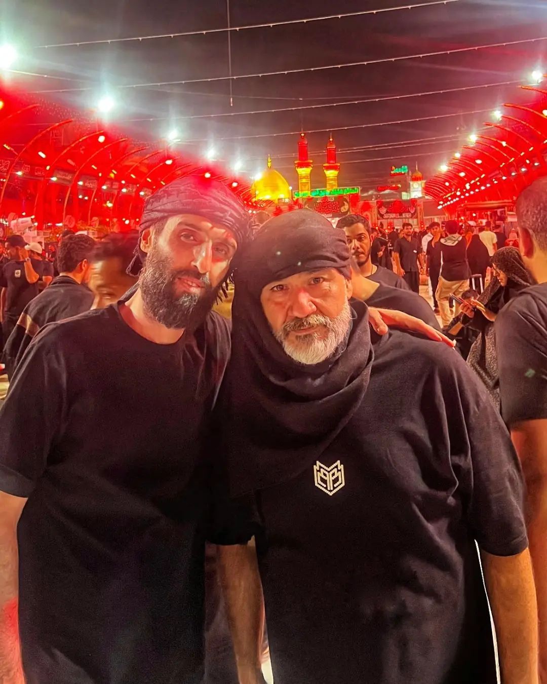 مهران غفوریان و باجناغ مداحش در کربلا