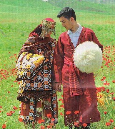 عروس و داماد ترکمنی