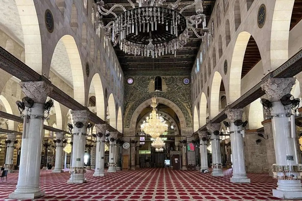 نمای داخلی مسجد الاقصی