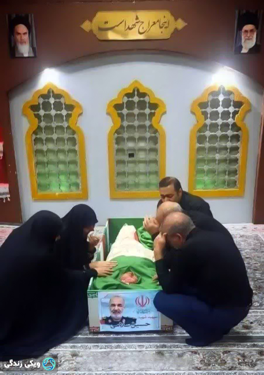 پیکر سردار سلامی در معراج شهدا