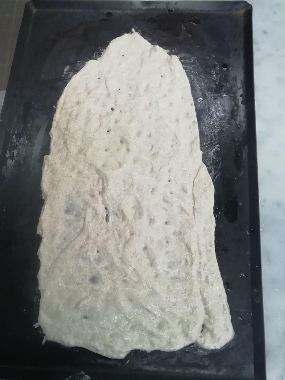 خمیر خانگی نان سنگک