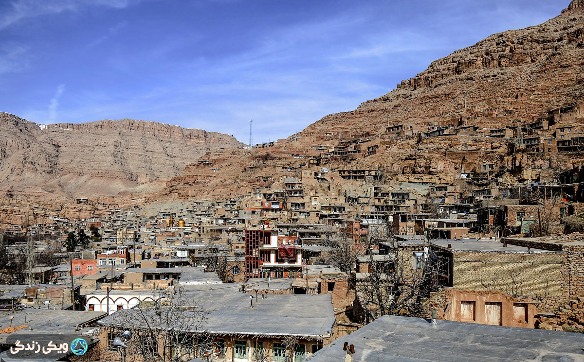 روستای اسفیدان-خانه های پلکانی