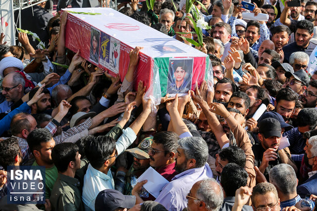 مراسم تشییع شهید حمیدرضا الداغی