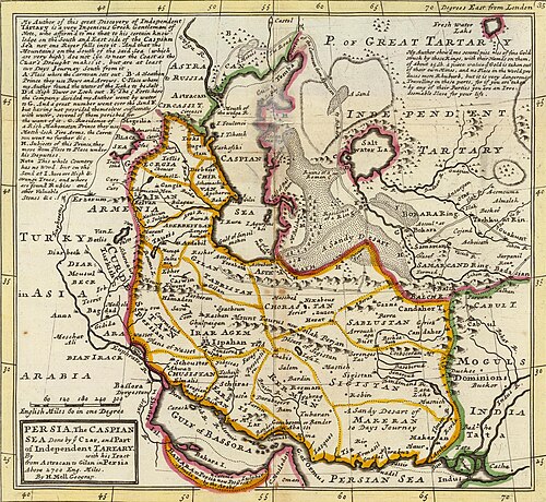 نقشه‌ای قدیمیاز خراسان- خوراستان