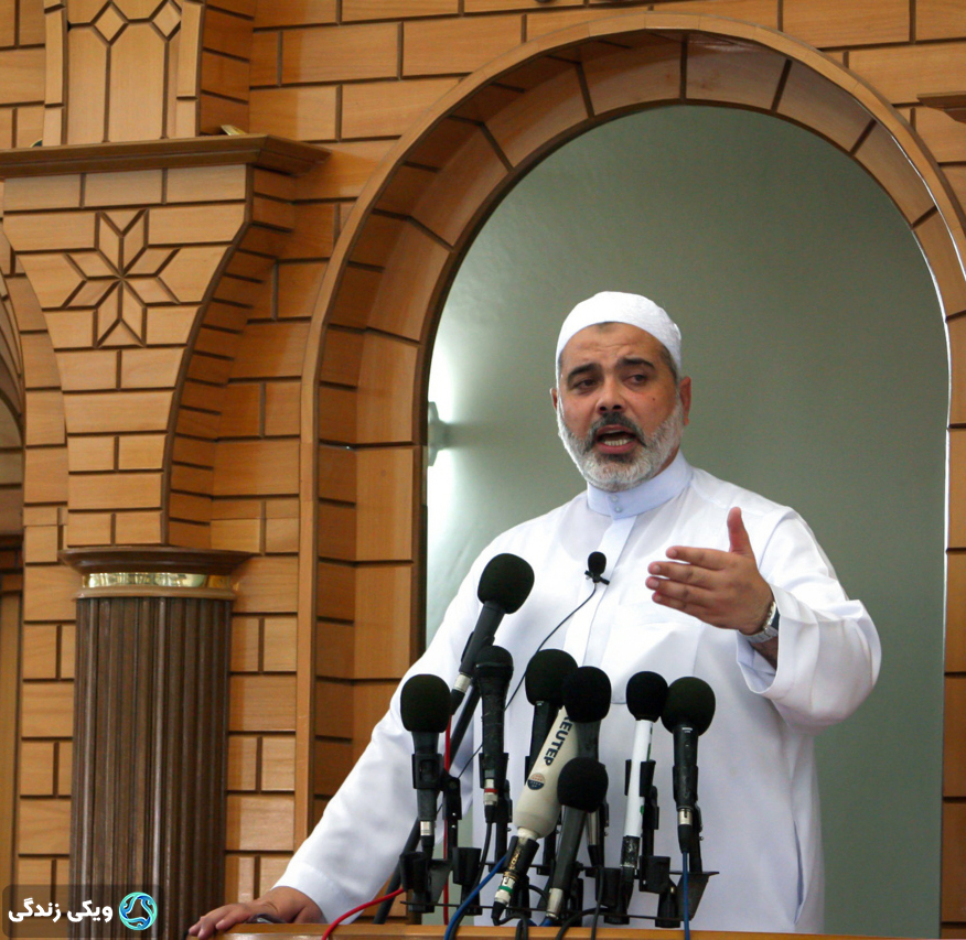 سخنرانی اسماعیل هنیه پیش از نماز ظهر جمعه در مسجدی در شهر غزه