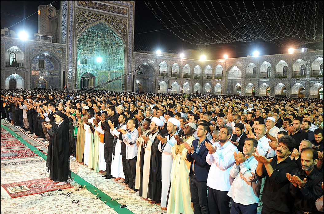 نماز -حرم مطهر رضوی - حجت الاسلام رییسی