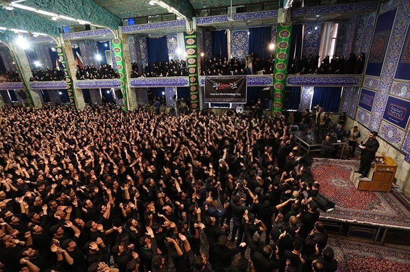 عزاداری روز عاشورا در مسجد حظیره یزد