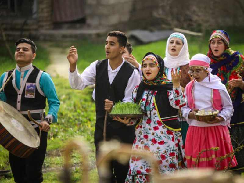 نوروزخوانی در شهر ساری استان مازندران