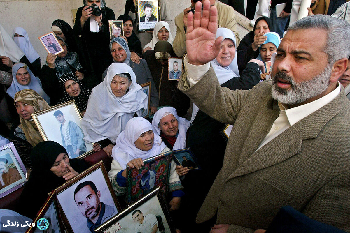 اسماعیل هنیه در جمع مادران شهدای فلسطینی