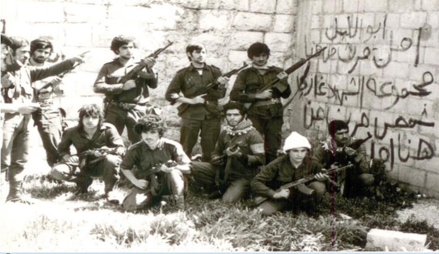 تعدادی از رزمندگان جوان جنبش امل