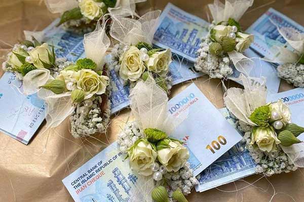 نمونه‌ای از شاباش تزئین شده