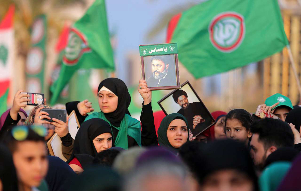 تجمع بزرگ انتخاباتی جنبش امل لبنان