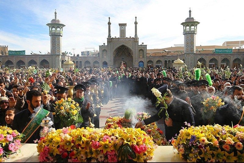 جشن مردم قم به مناسبت سالروز ورود حضرت معصومه