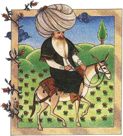 نگاره‌ای مینیاتوری از ملا نصرالدین