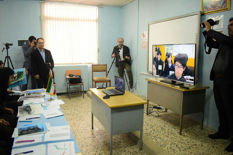 دومین کنفرانس ویدیویی احیای تالاب انزلی توسط دانش آموزان ایران و ژاپن