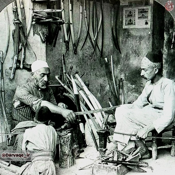 چلنگری و ساخت داس و نعل اسب در زمان قاجار