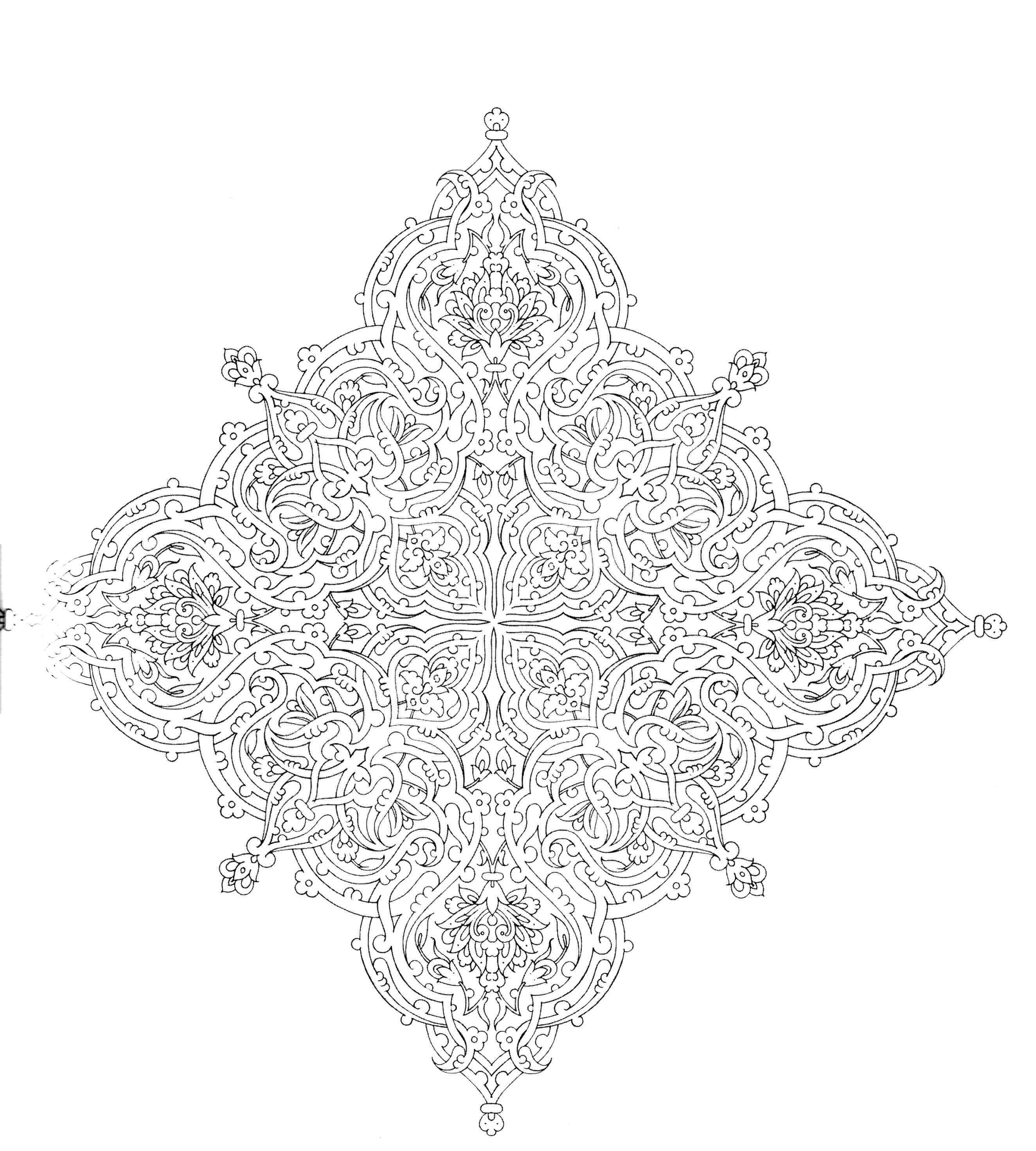 طرح خام ترنج ایرانی اسلامی