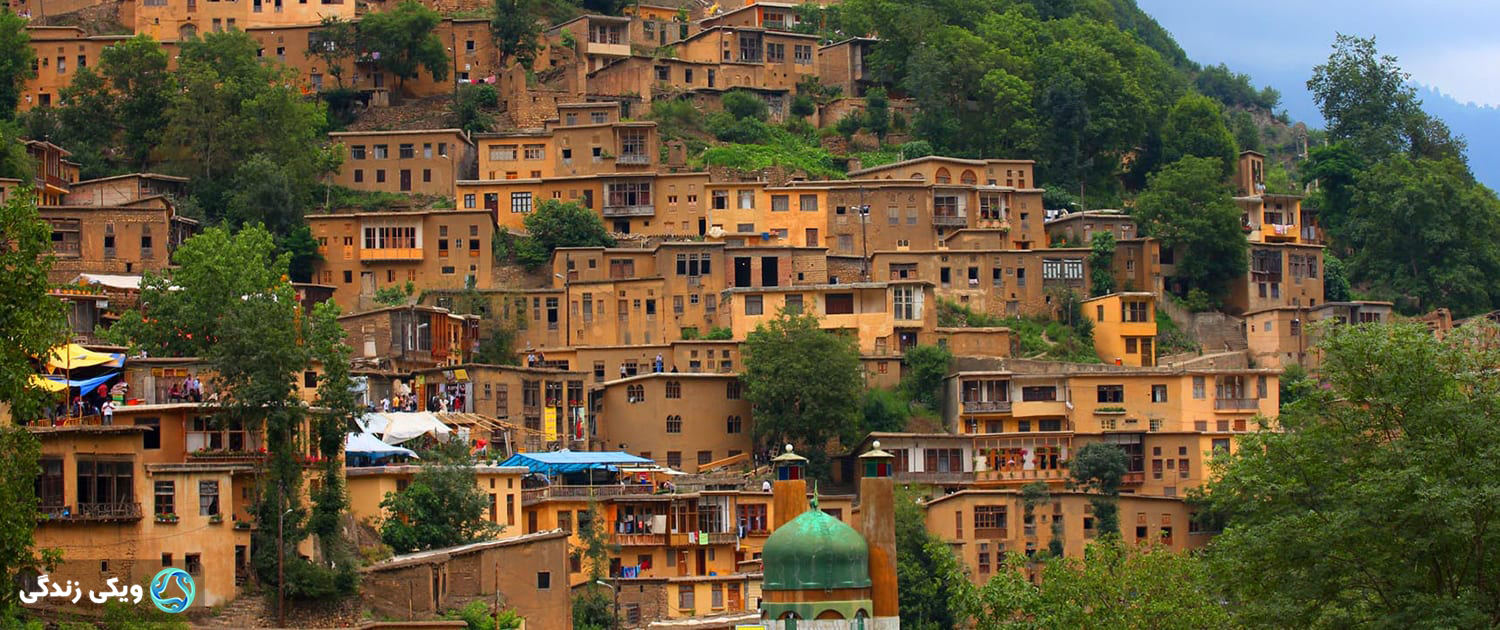 نمایی از روستای سنگی سیمین‌ابرو