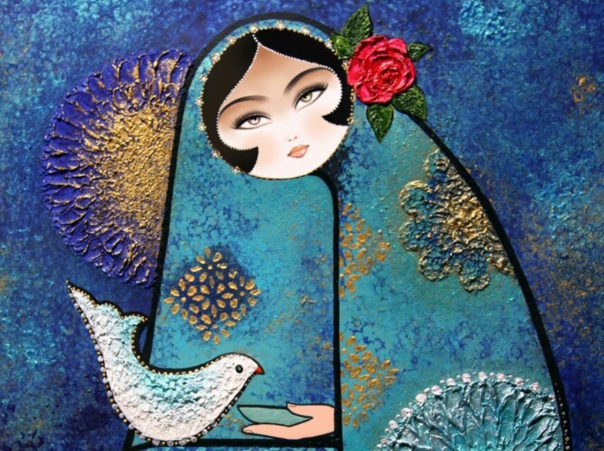 نگاره مینیاتوری چهارشنبه خاتون