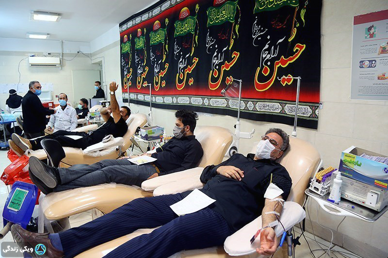 نذرخون به مناسبت تاسوعای حسینی در قم