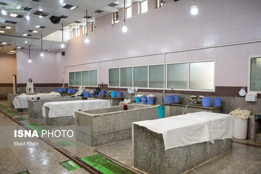 سالن غسالخانه بهشت زهرا در تهران