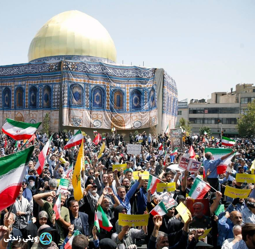 راهپیمایی جمعه خشم و نصر پس از برگزاری نماز جمعه تهران